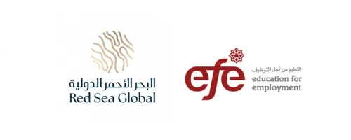 شعارات: البحر الأحمر الدولية، منظمة التعليم من أجل التوظيف (efe)
