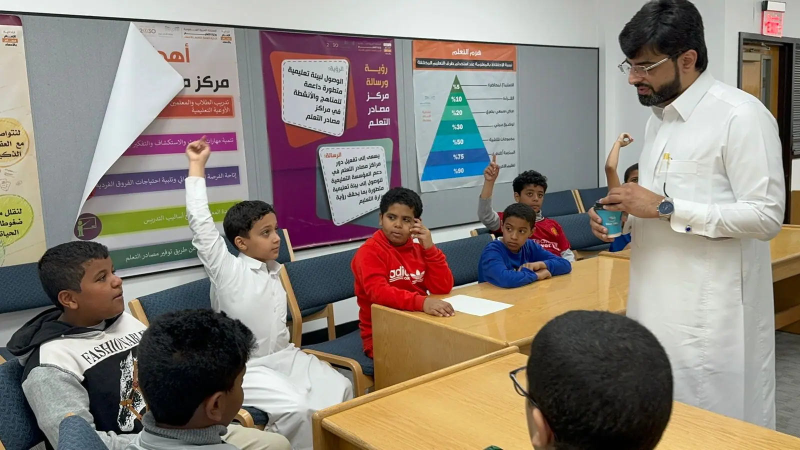 ورشة مع طلاب المدارس